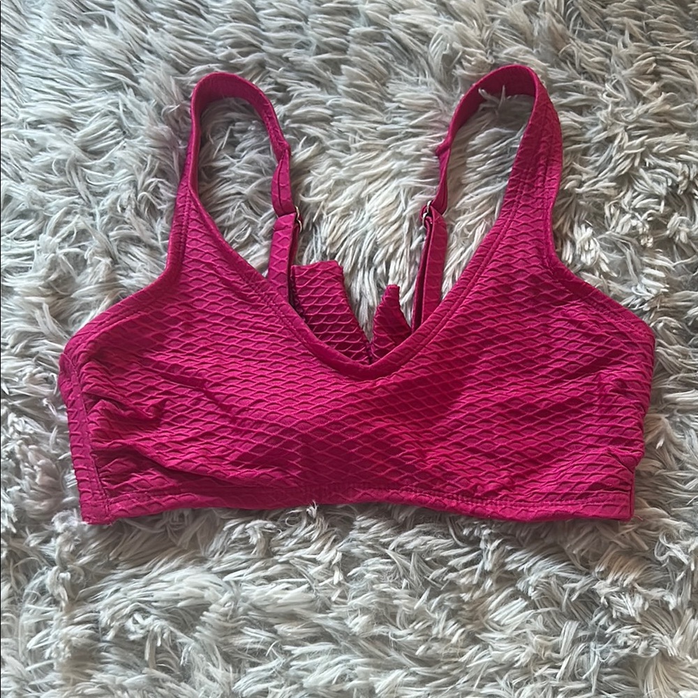 Xhilaration Pink Bikini with Textured Design